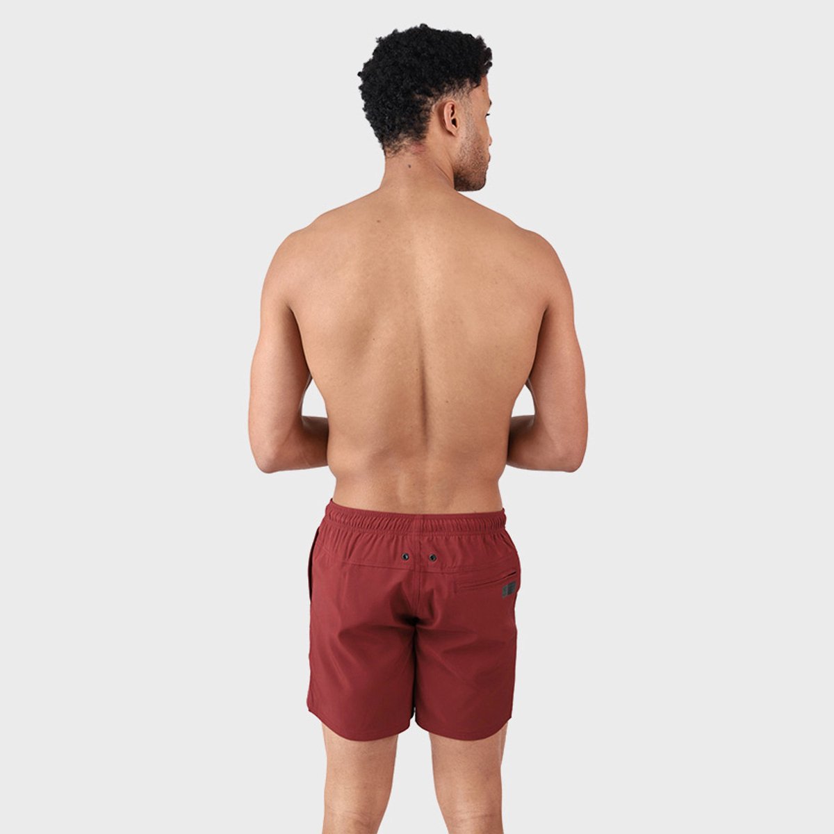 Brunotti Bru - conic Zwembroek Heren - Zwemshort met 4 - Way Stretch - Rust Red — afbeelding 11