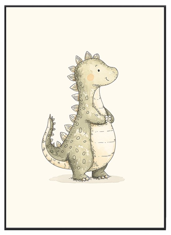 No Filter - Poster Dinosaurus - Dino - Poster pour Chambre Bébé- et Enfant - A4 (21x30 cm) - Papier 250 grammes - Décoration chambre enfant