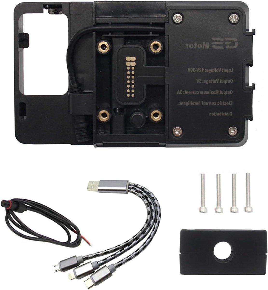 Image of Accessoirehouder voor Motorfiets Navigatiesysteem met USB-oplader compatibel met B_M_W R1200GS LC&Adventure