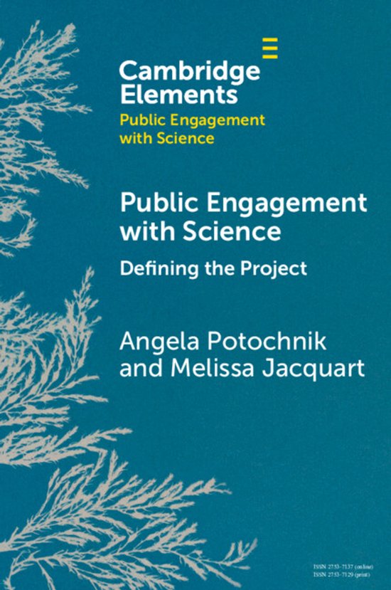 Elements in Public Engagement with Science- Public Engagemen ... - cover