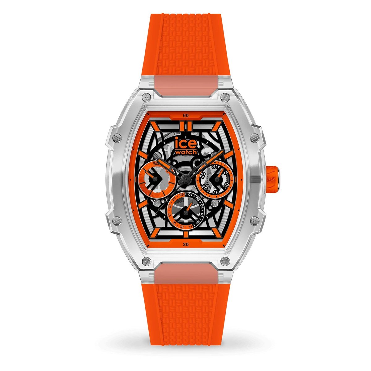Ice Watch ICE boliday - Clear orange skel 024285 Horloge - Siliconen - Oranje - Ø 44 mm