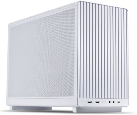 Lian Li DAN Cases A3-mATX - SFF Micro-ATX, Mini-ITX - pas d'alimentation (ATX, SFX, SFX-L) - 1x UBB-C - 2x USB-A - blanc