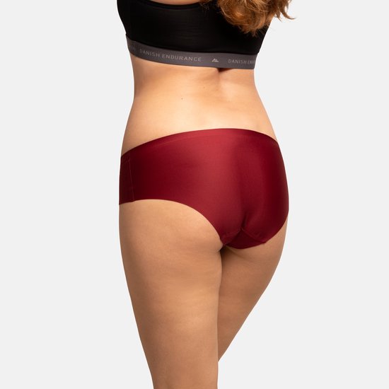 DANISH ENDURANCE Culotte de bikini pour femme avec ceinture élastique - Katoen Bio confortable - 3 paires - Taille L