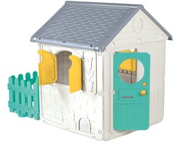 Maisonnette de jeu Dolu 2619 avec clôture de jardin