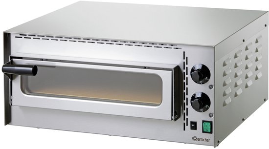 Bartscher Pizza Oven - Mini Plus - RVS - 1x Ø35 cm - 50-400°C - 230V - 575x525x270mm - Horeca Oven