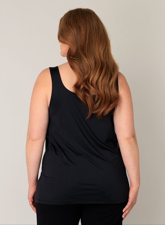 BASE LEVEL CURVY Yanne Tops - Black - maat 1(48)