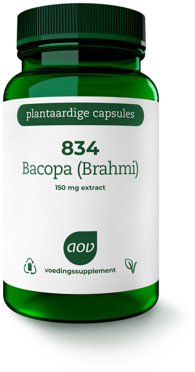 AOV 834 Bacopa (Brahmi) - 2 x 60 vegacapsules - Voordeelverpakking