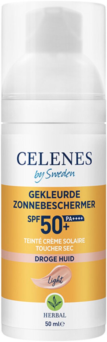 Goedkoopste 3x Celenes Herbal Dry Touch Zonnefluïde Getint SPF 50 50 ml