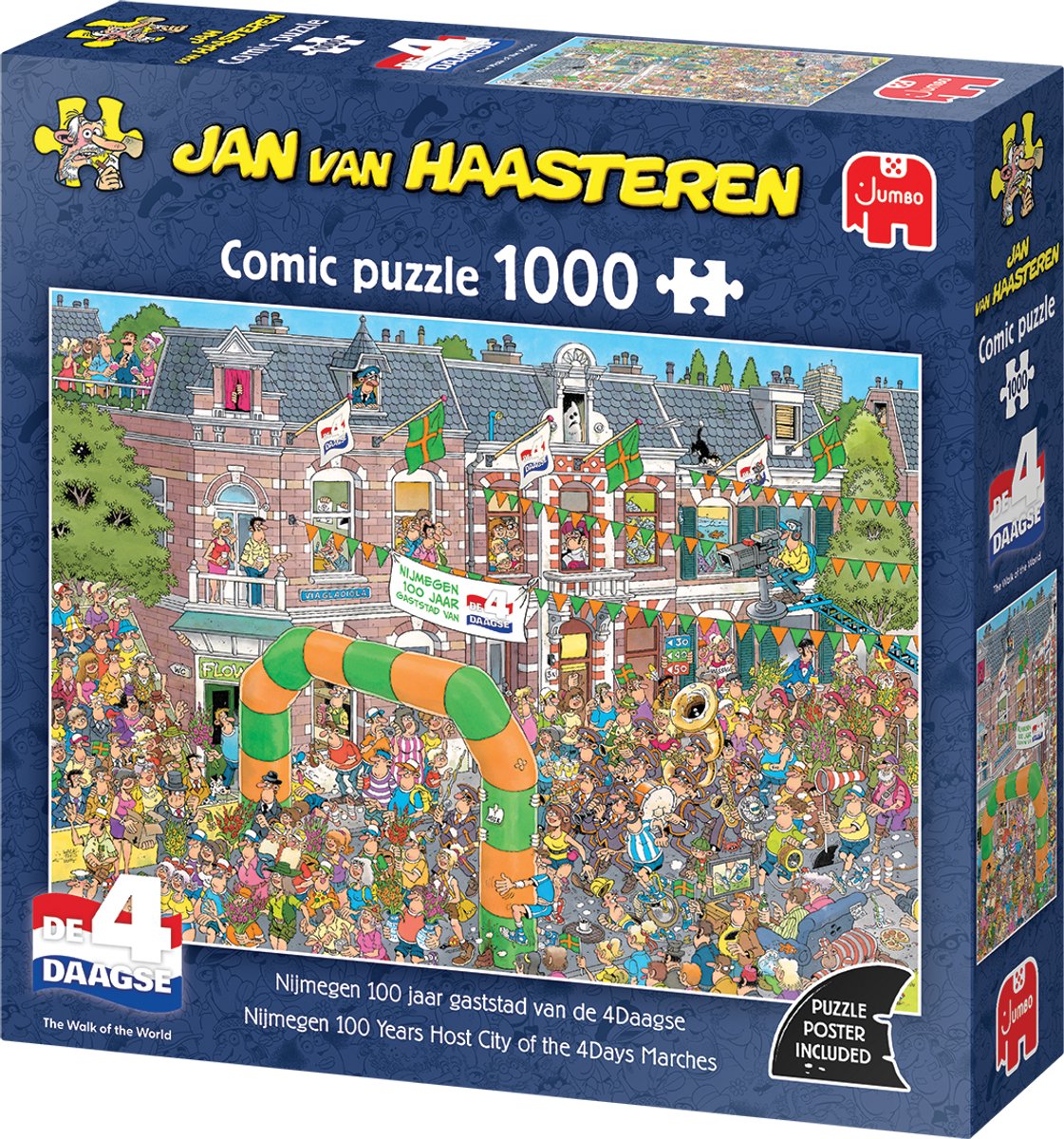 Jan van Haasteren - Nijmegen Vierdaagse special - 1000 stukjes - Puzzel - Legpuzzel - Nijmegen 4Daagse — afbeelding 4