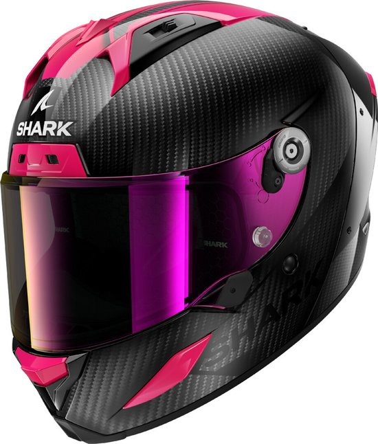 Shark Aeron Carbon Skin Carbon Violet Integraalhelm - Maat M - Helm