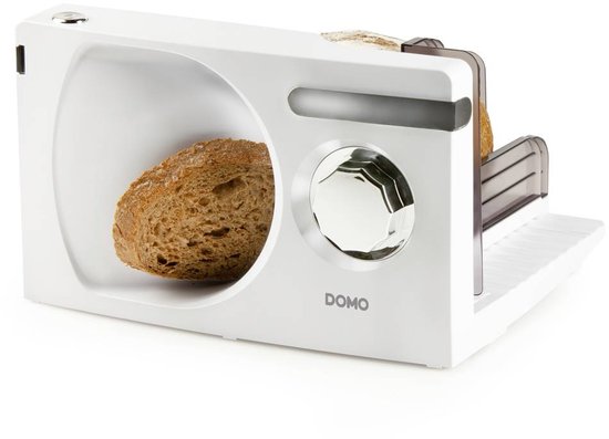 DOMO DO523S Snijmachine – Elektrisch - Gekarteld RVS Mes Ø 17 cm – Allessnijder - 120W