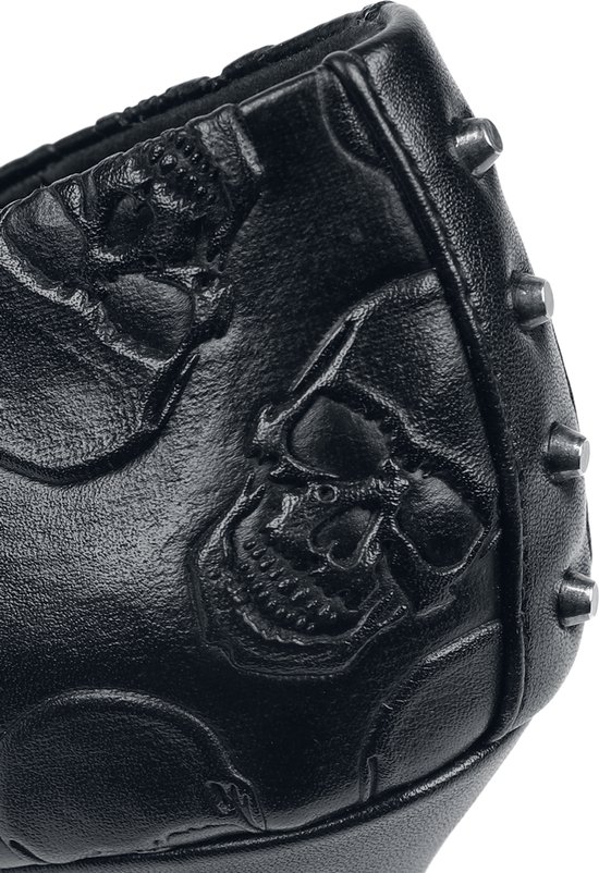 Rock Rebel by EMP Escarpins noirs à imprimé tête de mort pour femme - EU39