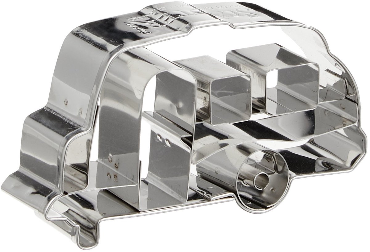 Staedter Caravan Shape Cookie Cutter, roestvrij staal, Zilver, 8 x 30 x 30 cm