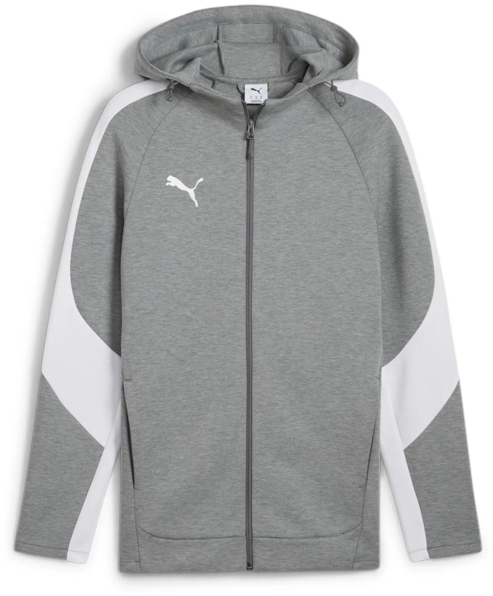 Puma Sweat Jacke TeamEVOSTRIPE Hooded Jacket 659947 Medium Heather-Puma -Puma -L Zilver