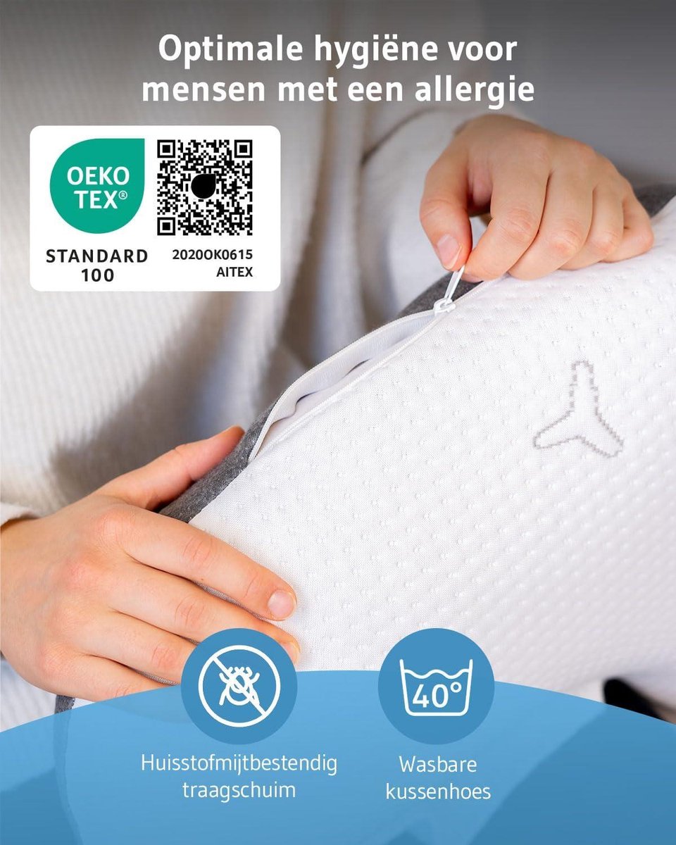 Ergonomisch Kussen TWIST met Intense Innovatieve Hoes Ergonomisch Kussen TWIST met Intense Innovatieve Hoes