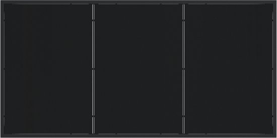 vidaXL - Ensemble de jardin 7 pièces - en - noir - poly - rotin