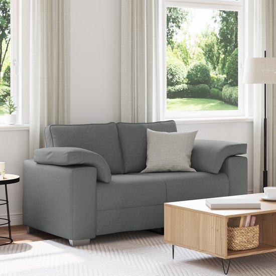 vidaXL - Causeuse - Gris foncé - 120 - cm