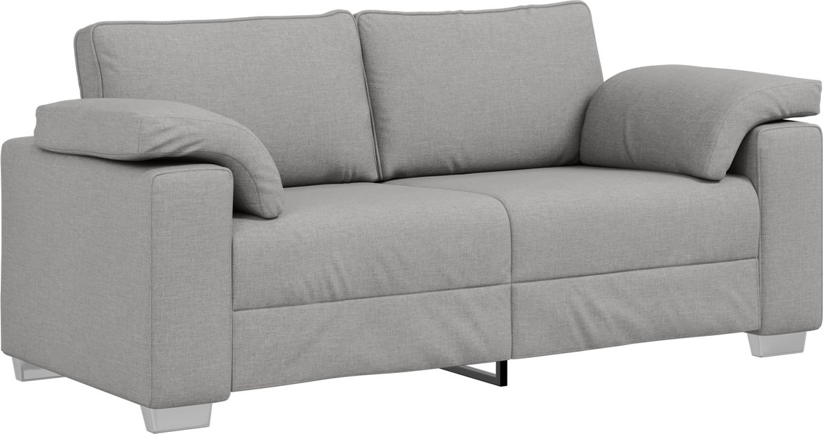 vidaXL Loveseat - Wolkgrijs - 180 - cm - Stof Wolkengrijs