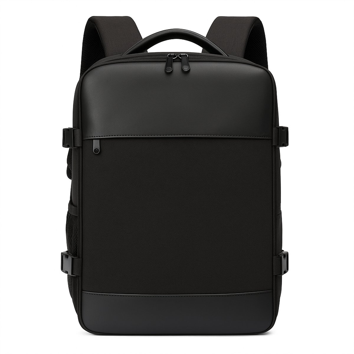 Reisgemak Handbagage Rugzak 40x30x20 cm - Underseater Rugtas met 15" Laptopvak - Zwart
