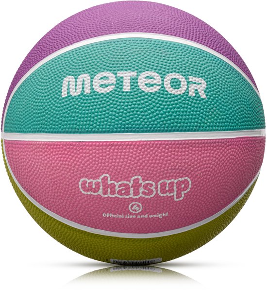 Meteor Wat is er 4 - Basketbal - Pastel kleur, Antislip oppervlak, Duurzaam, Geschikt voor binnen en buiten