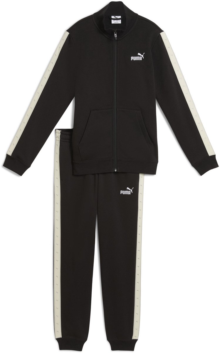 PUMA ESS TAPE Full-Zip Sweat Suit FL G Meisjes Trainingspak Puma Zwart