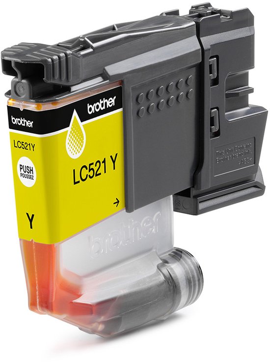 Brother LC521Y inktcartridge 1 stuk(s) Origineel Geel