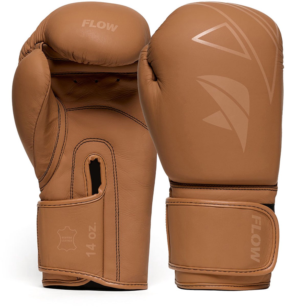 Flow Progress Bokshandschoenen - mat Bruin runderleer 14 oz