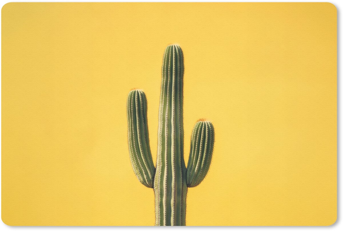 Muismat 27x18 cm - Mousepad Cactus - Groen - Minimalistisch - Muismatten
