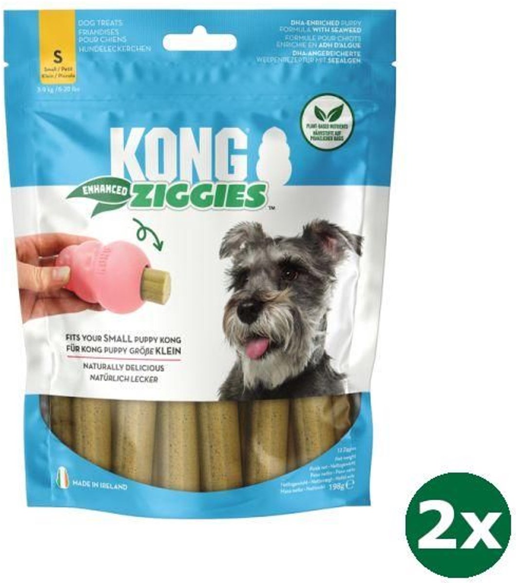 2xs 198 gr 12 st Kong ziggies enhanced puppy