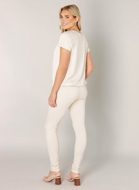 BASE LEVEL Yona Jersey Shirt - Light Beige - maat 42