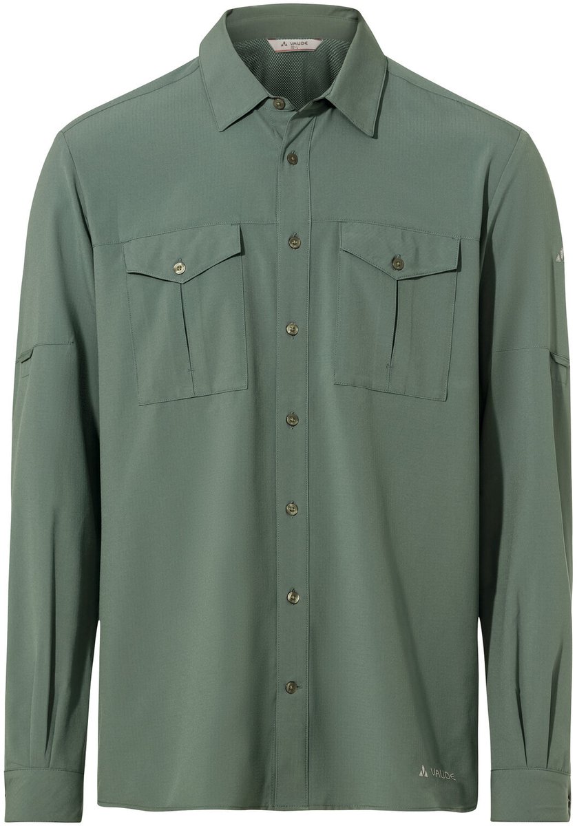 VAUDE Men’s Rosemoor LS Shirt II Heren Outdoorblouse Agave