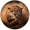Cheeta, Hyperrealisme, Sprint, Bruin, zwart, oranje, wit, zandkleur