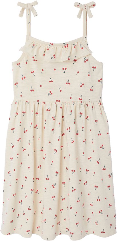 Vertbaudet Lot de 2 robes à bretelles fille 1 imprimée + 1 unie