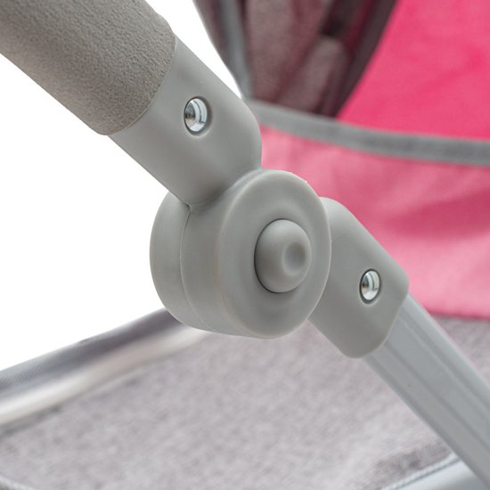 Bayer Design 15012AB Ensemble Poussette Combiné Pour Poupée - Landau, Lit, Porte-bébé, Sac Et Accessoires Inclus - Pour Poupons Jusqu'à 46 Cm, Guidon Réglable 46-75 Cm