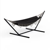 Bol.com Blumfeldt Swaystation Boho Hangmat - 320 X 116 cm - Weerbestendig - Donkergrijs aanbieding