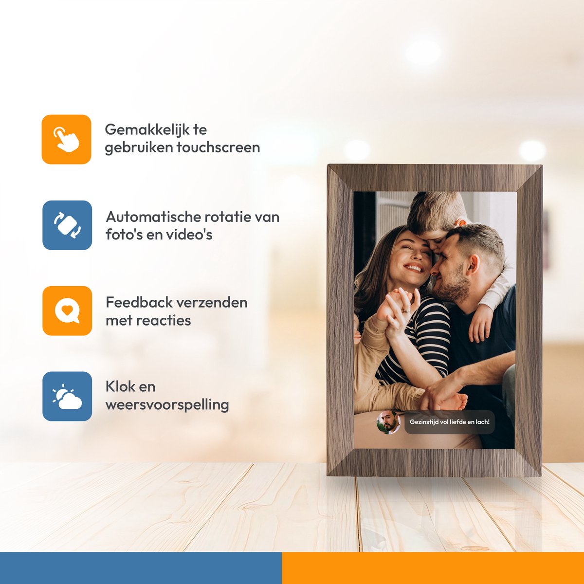 Noest Trading Digitale Fotolijst 10.1 inch met WiFi - afbeelding 3