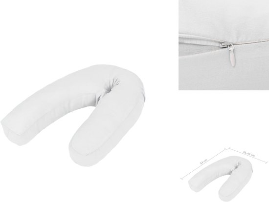 vidaXL Zwangerschapskussen J-vormig 54x (36-43) cm wi