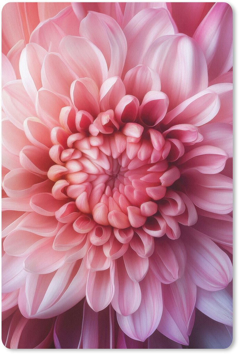 Muismat 18x27 cm - Mousepad Dahlia - Bloem - Close up - Roze - Muismatten
