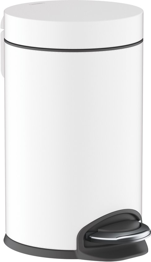 hansgrohe AddStoris Poubelle à pédale, blanc mat, 41775700
