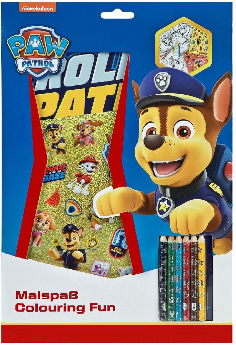 Maak kennis met de vrolijke wereld van Paw Patrol - 12-delige Kleurpotlodenset met eindeloos kleurplezier