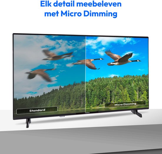 MEDION 108 cm 43" Full HD TV Android TV Smart TV HDR Prime Video PVR Bluetooth, MD843100