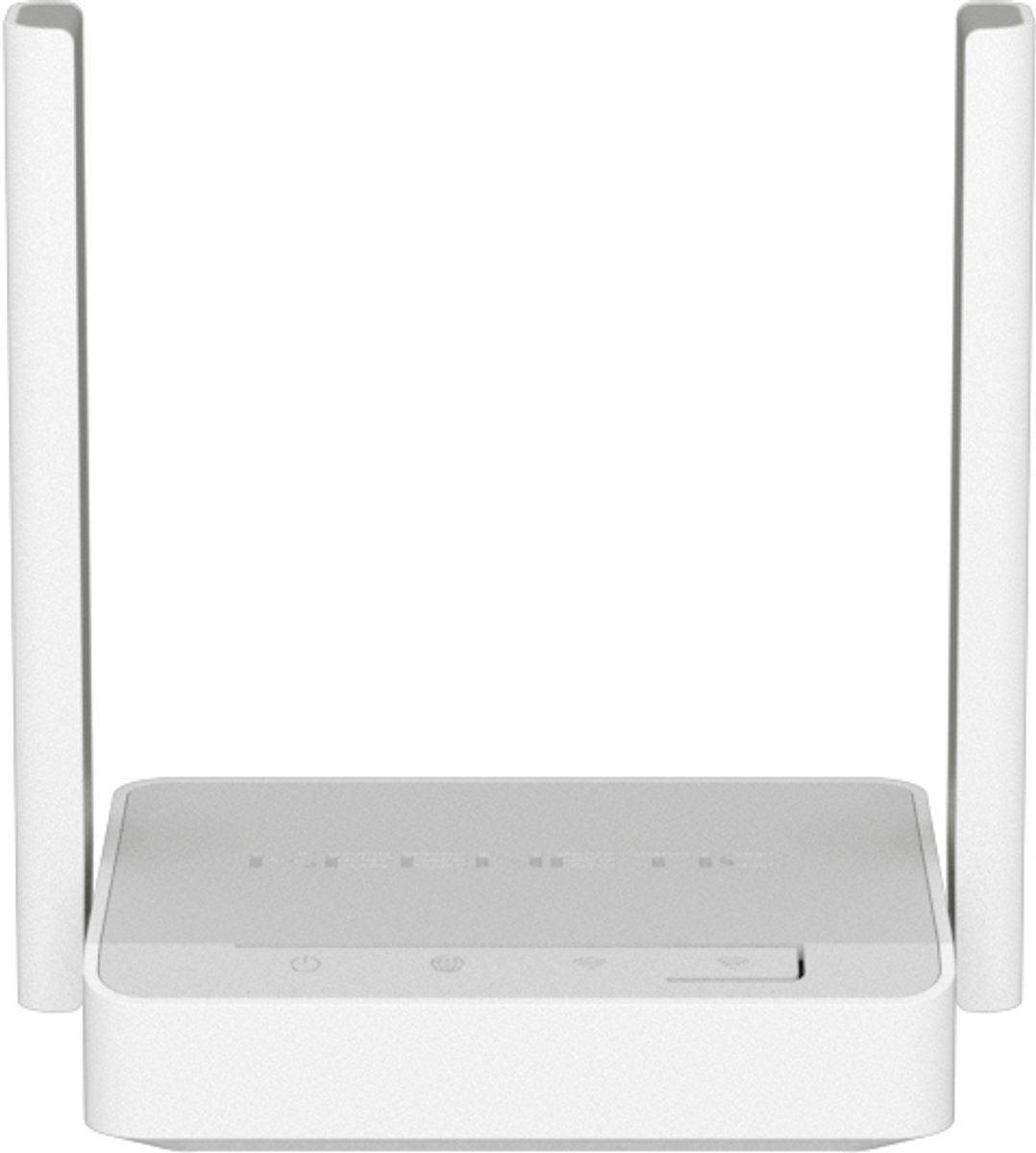 Keenetic Starter 2nd Gen (KN-1121) - 300 Mbps WiFi 4 Router - Fast Ethernet - QoS - Wit/Grij