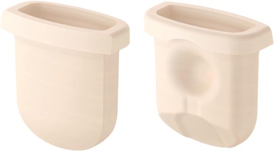 eufy Original 24 mm flens (2 stuks), vervangende accessoires voor draagbare borstkolf S1/S1 Pro, HeatFlow-technologie, voedselveilige siliconen, duurzaam, comfortabel, ergonomische pasvorm