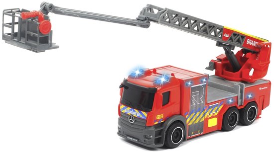Dickie Toys - Speelgoedvoertuig - Belgische brandweerwagen - ladder - licht en geluid