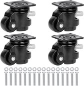Eszenzics™ Industriële Zwenkwielen - Set van 4 st - 600kg last - 100mm wielen - Rem