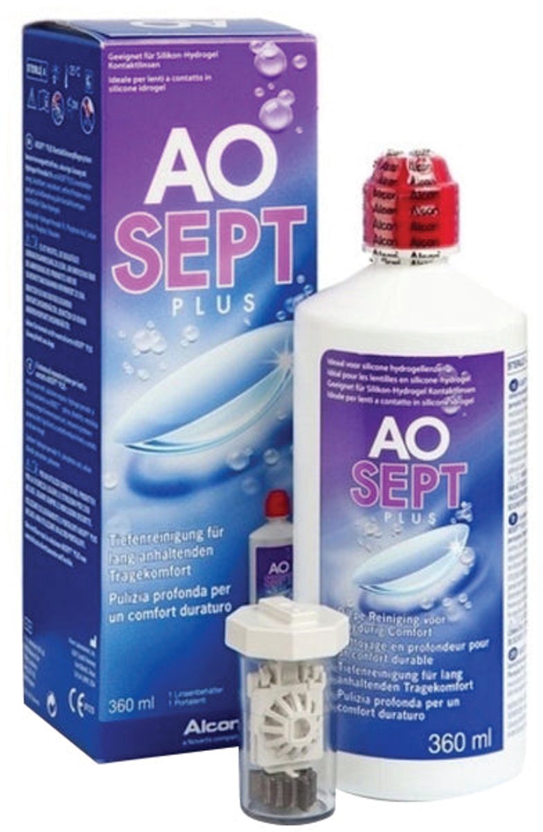 Goedkoopste AOSEPT PLUS [5x 360ml 5x lenshouder]