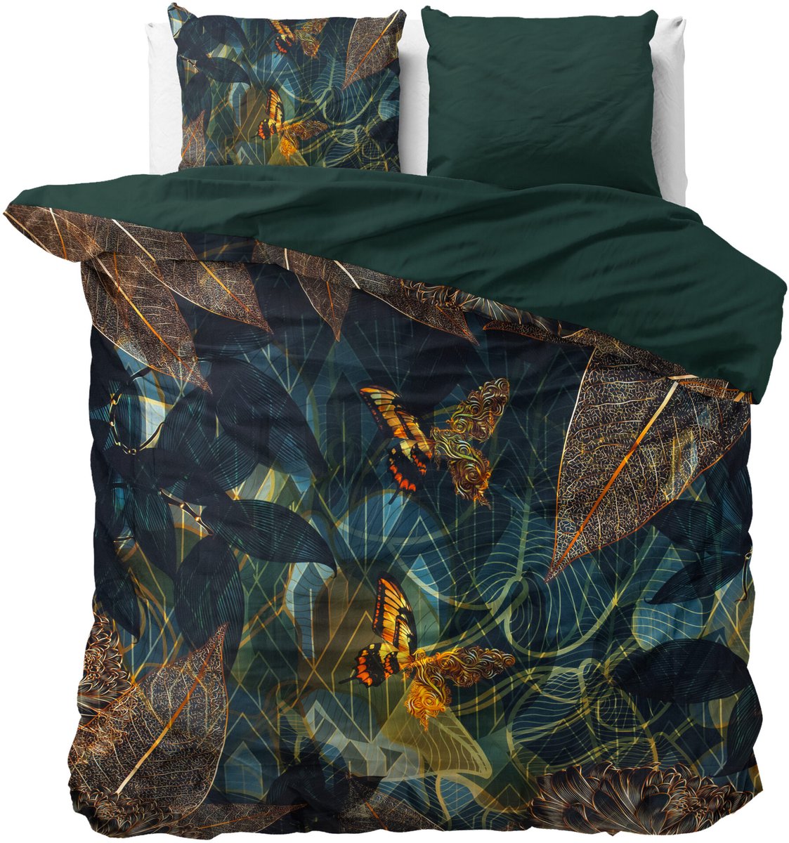 Sleeptime Dreamhouse dekbedovertrek Dark Rises Black 200 x 220 cm Zwart