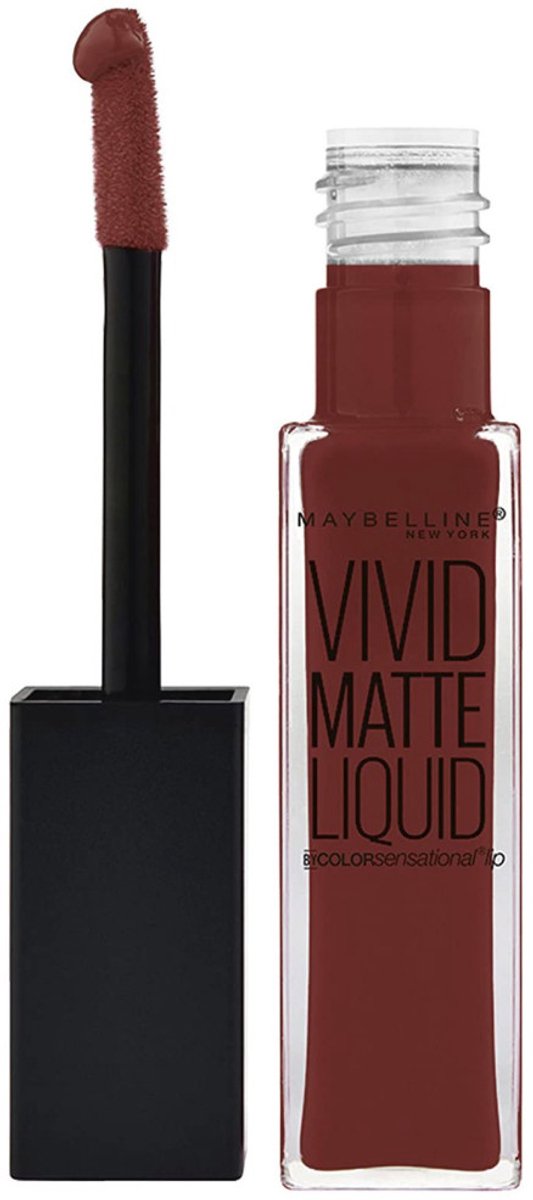 Maybelline Color Sensational Vivid Matte Liquid Lipgloss - 37 Coffee Buzz