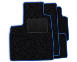 Set veloursmatten passend voor Dacia Sandero I 2009-2012 - blauwe afwerking