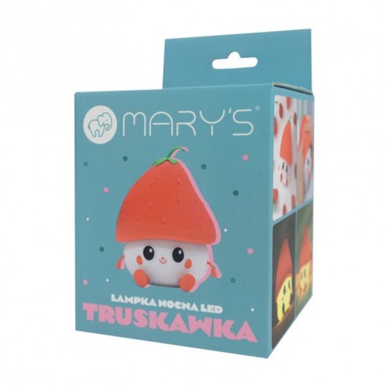 Mary's - Nachtlamp - Aardbei - Siliconen van Merkloos — afbeelding 2